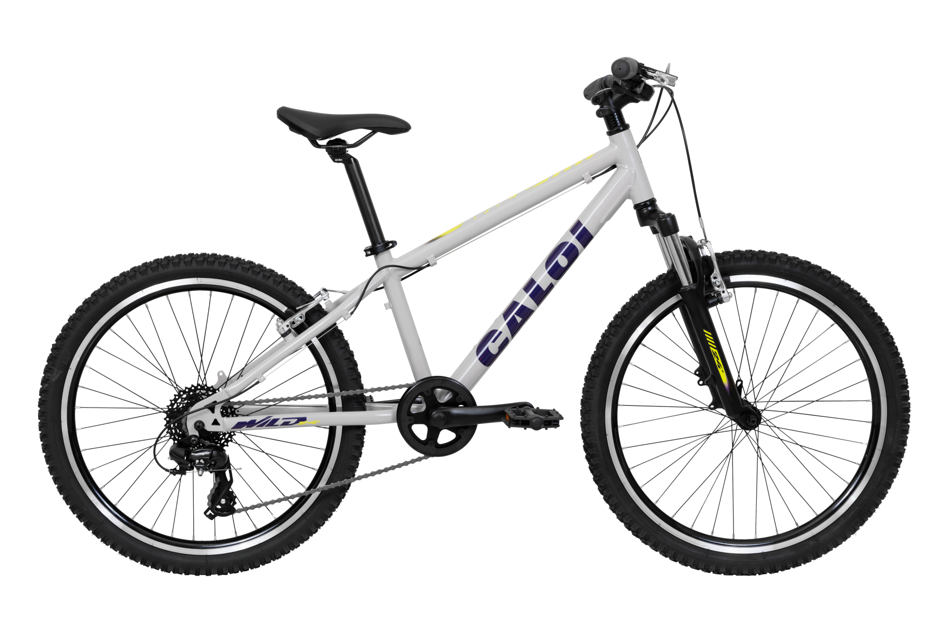 Bicicleta Caloi Wild 24 unissex com quadro de alumínio e câmbio Shimano